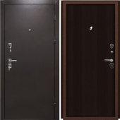 Дверь Бизон-2066/980/R Антик медь металл/мдф Венге (под заказ)