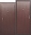 Дверь Гарда Медный антик  2050/860/R (правая) металл/металл арт.019104