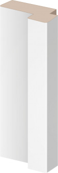Коробка МДФ 70 Белый ПВХ с четвертью (6шт)