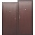 Дверь Гарда Медный антик 2050/960/ L (левая) металл/металл арт.019098