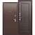 Дверь Толстяк  Венге/мед. антик 10см  2050/960/L (левая)  арт.036941(055362)