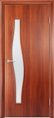 Дверь «Волна» ДО - 90 Итальянский орех (ламинированная)